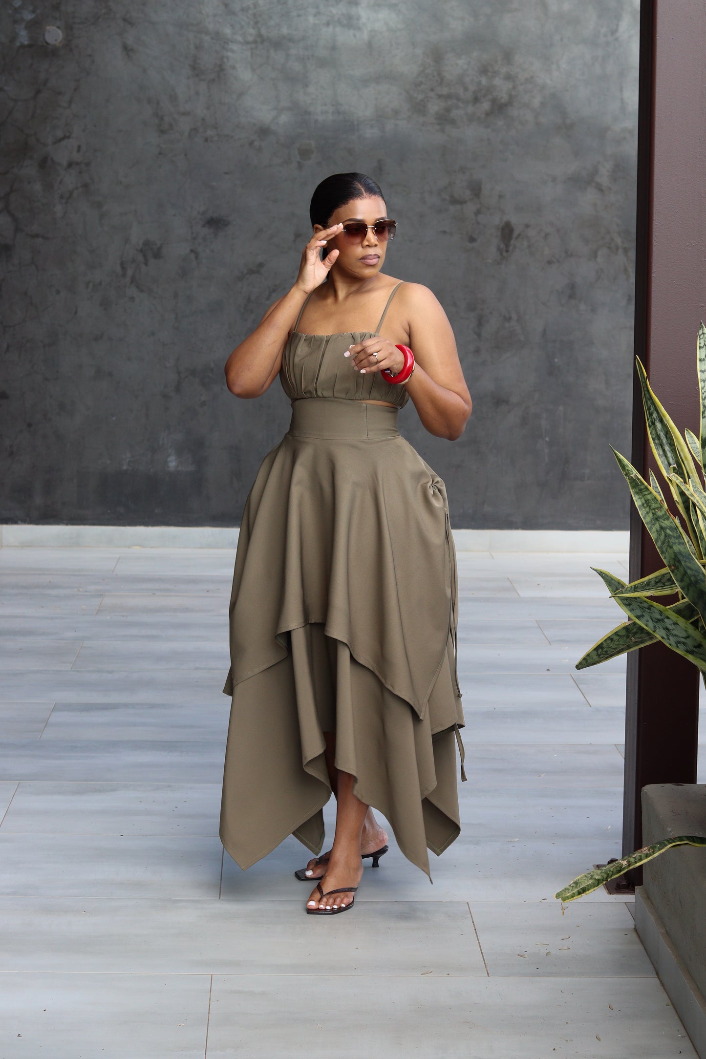 !!!!!!!Olive Two-piece Set( Available on Pre-order)