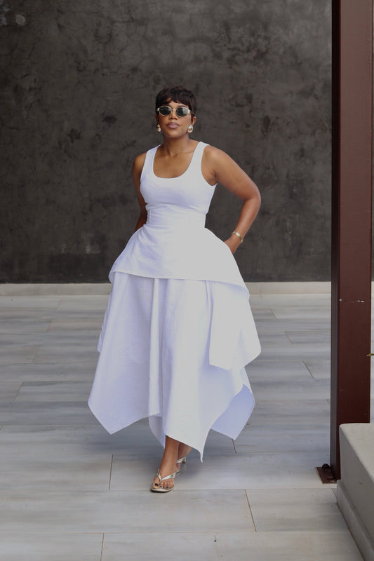 !!!!!!!!!!!!!!!!White Corseted skirt ( Available on Preorder)