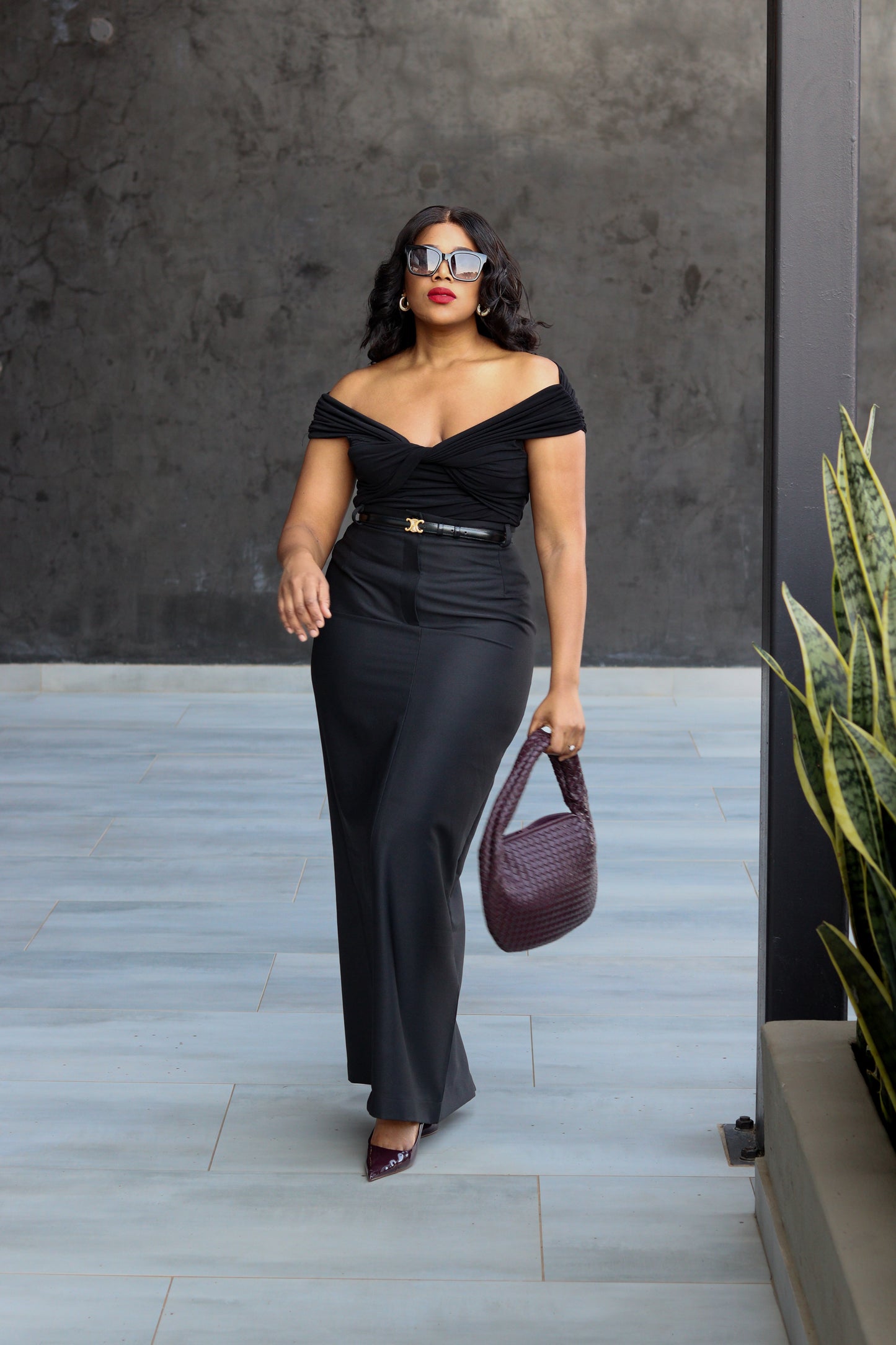 .Black Longline skirt(pre-order)