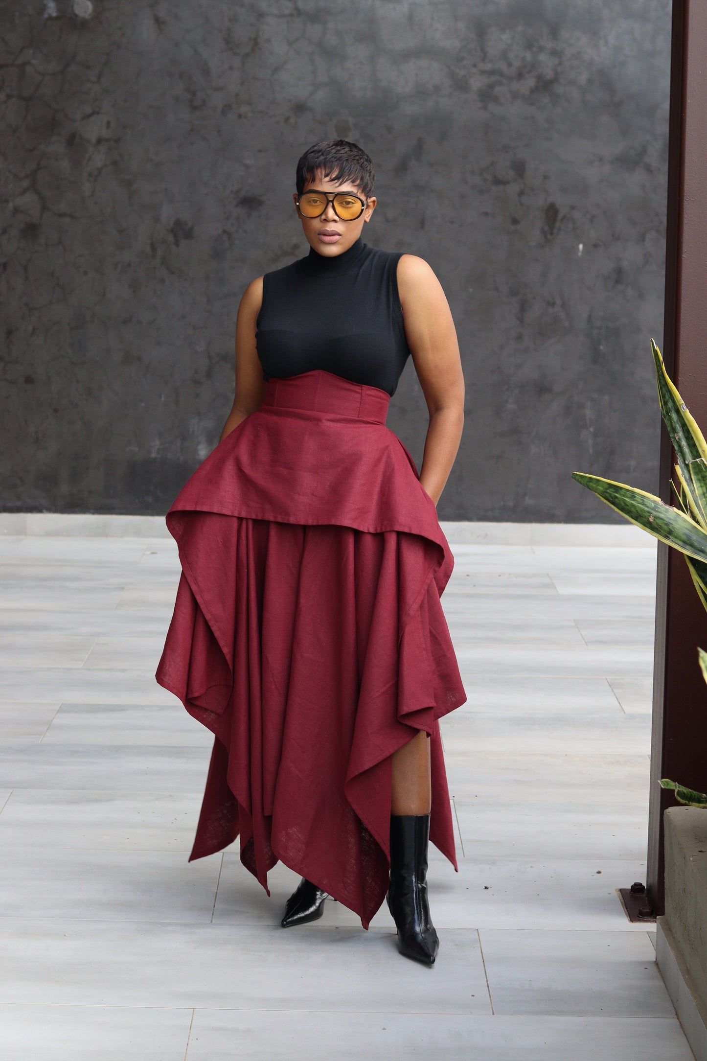 !!!!!!!!!!!The Merlot skirt( Shipped Within 7 Working days)