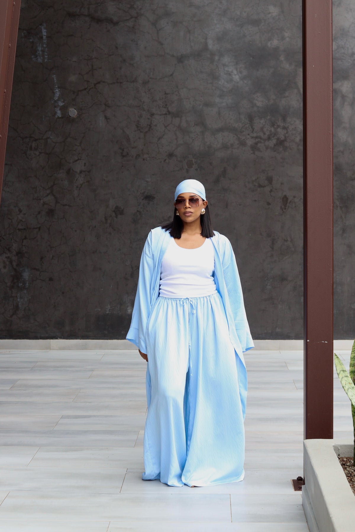 !!!!!!!!!!!!!Soft blue kimono set( Pre-order)