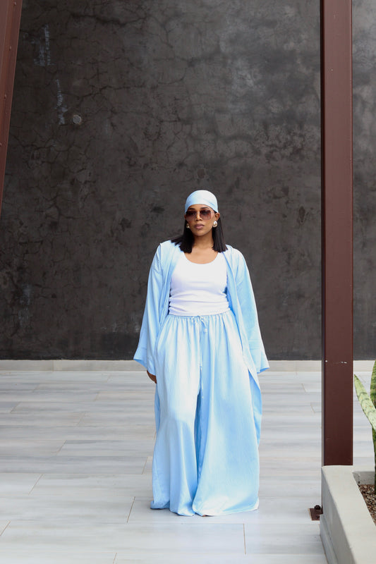 !!!!!!!!!!!!!Soft blue kimono set( Pre-order)