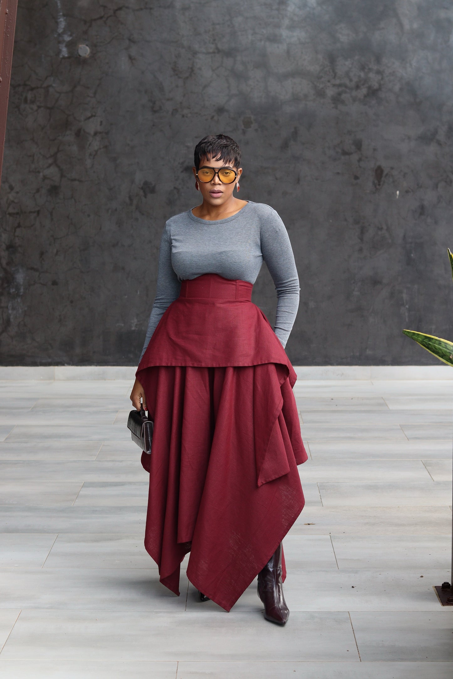 !!!!!!!!!!!The Merlot skirt( Shipped Within 7 Working days)