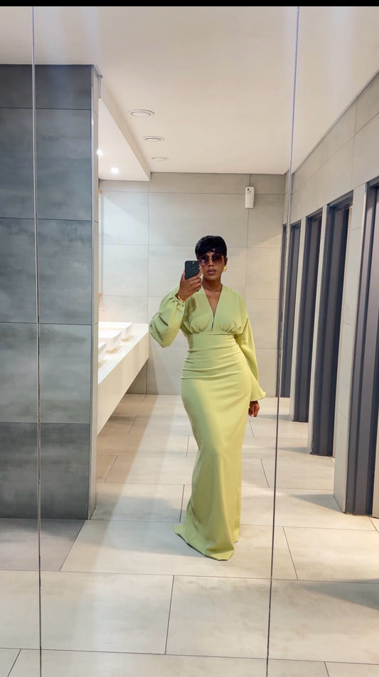 !!!!!!!!!!!!!!!! Floor Length Pistachio Dress (Pre-order)
