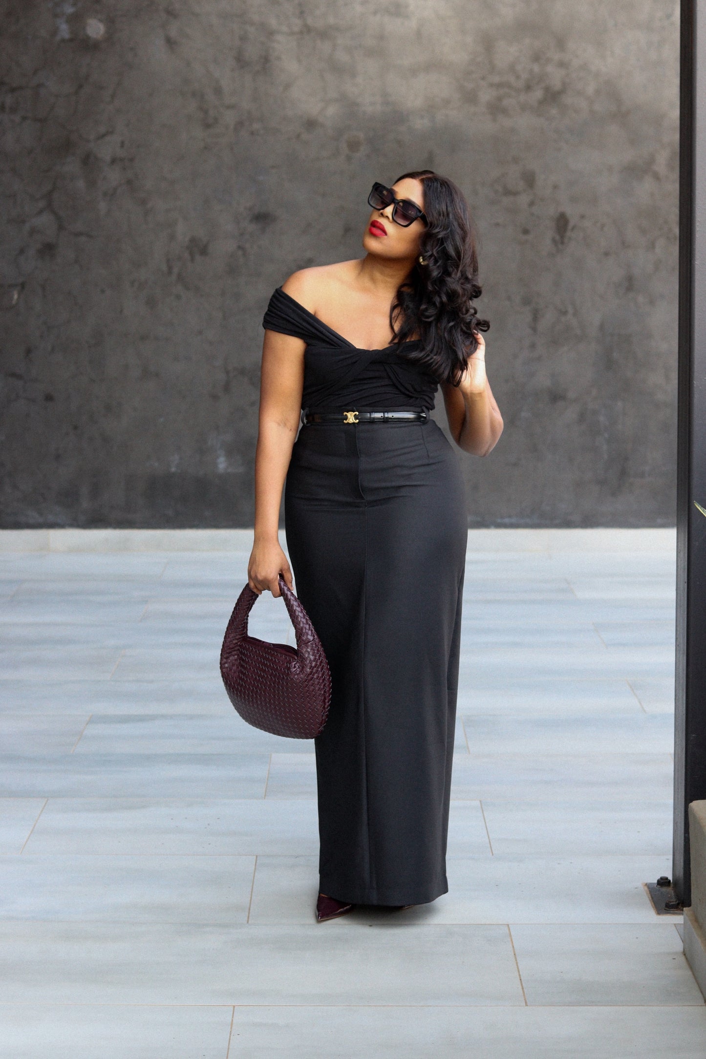 .Black Longline skirt(pre-order)